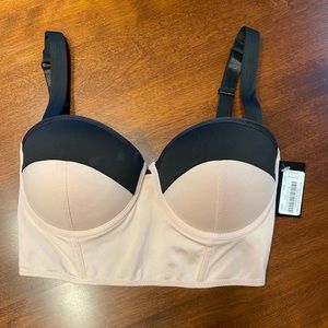 NWT Bebe Zoie Color Blocked Bustier